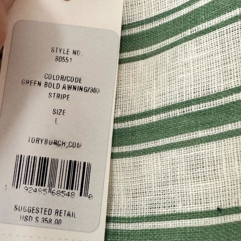 Tory Burch Striped Caftan (large) - Picture 5 of 5